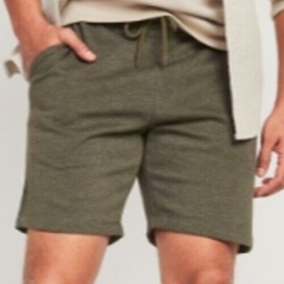 Old Navy 2 PC Fleece Jogger Sweat Shorts Drawstring Navy & Green Size XXL Tall - Picture 2 of 10